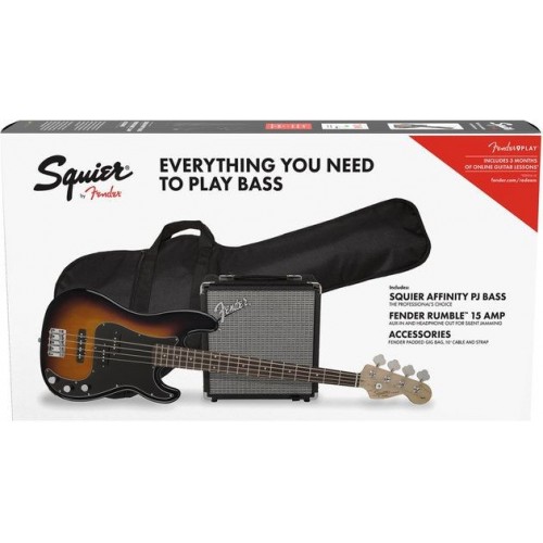 Fender SQ Aff. P Bass PJ PACK 3-SB